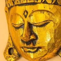 Сувенир интерьерный &laquo;Будда&raquo;, 16&times;6&times;22 см, дерево, золото