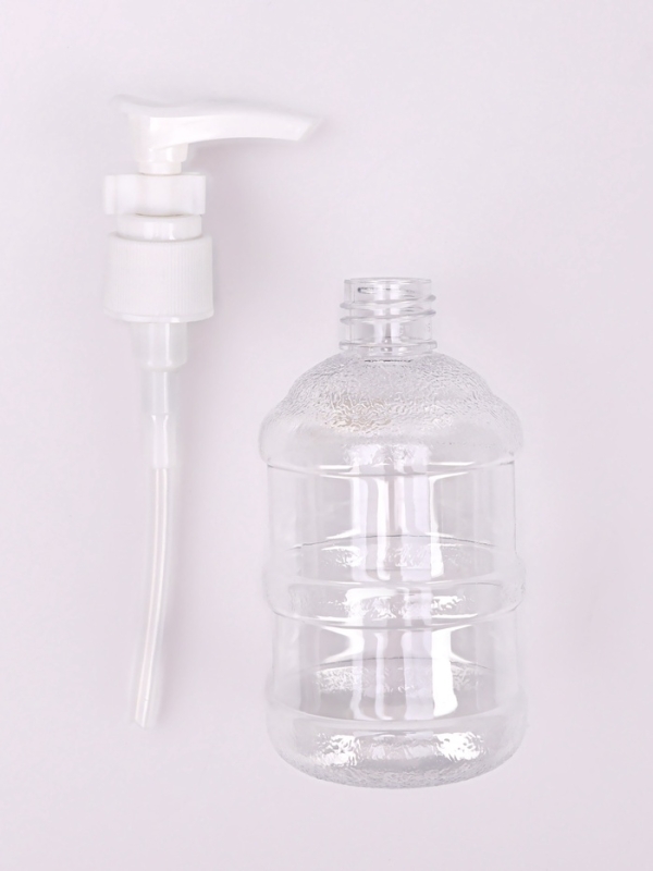 Бутылочка для хранения, с дозатором, 150 мл, цвет белый/прозрачный