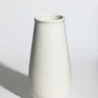 Ваза керамика настольная "Шерон" классика, 19,5х9,5х7 см, белый