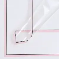 Плёнка для декора и флористики, розовая, универсальная, без рисунка, лист 1 шт., 58&times;58 см