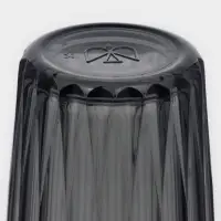 Стакан высокий "Мистерия" графит 280 мл, 6 шт.