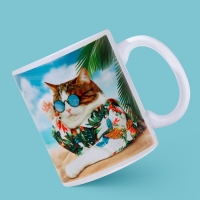 Кружка керамическая &laquo;Лучшая жизнь&raquo;, 320 мл, цвет белый