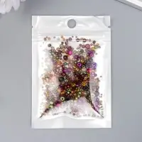 Бисер стекло 6/0 - 15/0 &laquo;Ассорти кофейное&raquo; d=1.5-4 мм, н-р 10 г