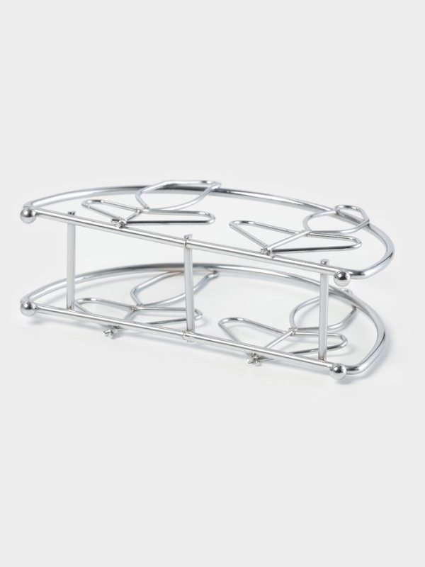 Салфетница Доляна &laquo;Розы&raquo;, хром