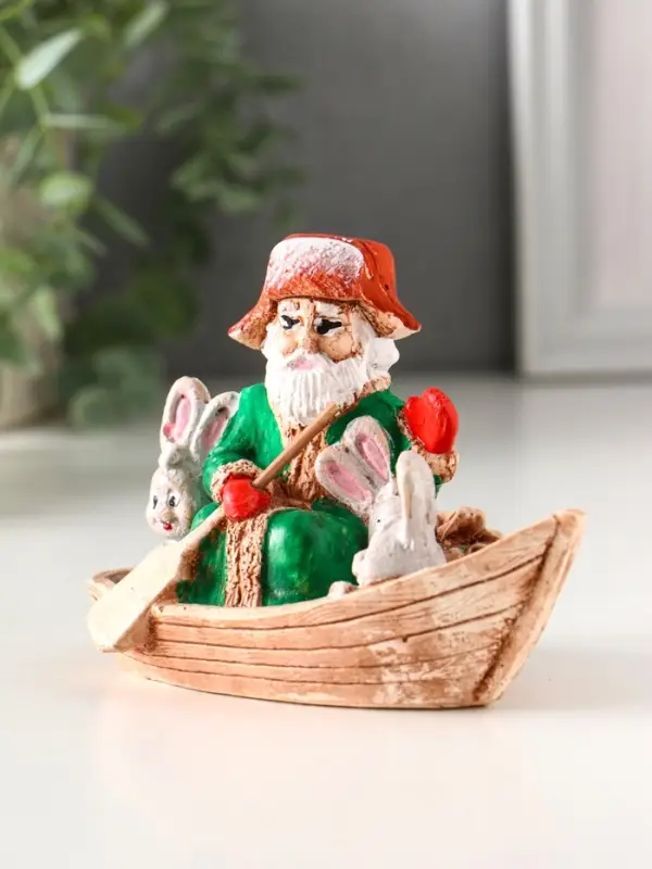 Фигура "Дед Мазай" 9х11х7 см