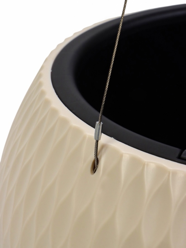 Кашпо "Жемчужина" 7л подвесное, бежевый