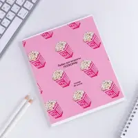 Тетрадь в клетку, 48 л., А5, на скрепке, блок №1 &laquo;Паттерн&raquo; МИКС