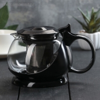 Чайник заварочный &laquo;Бетти&raquo;, 800 мл, с ситечком, цвет черный