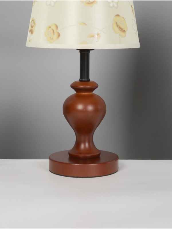 Лампа настольная BayerLux ЭКО "Сол" 1х40Вт Е27 коричневый 20х20х45см