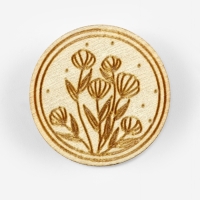 Игольница-магнит цветы для вышивания круг 3см (наб 2шт цена за наб) деревянный TR