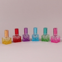 Флакон стеклянный для парфюма &laquo;Relief&raquo;, с распылителем, 8 мл, цвет МИКС