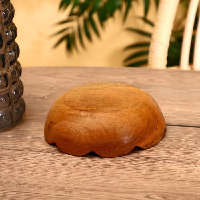 Тарелка 17х17х5 см, тиковое дерево