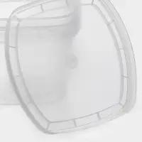 Контейнер пищевой ПластоС, 280 мл, d=11 см, h=7 см, с герметичной крышкой, пластик, прозрачный