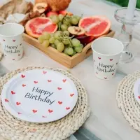 Стакан одноразовый бумажный "Happy Birthday", 250 мл