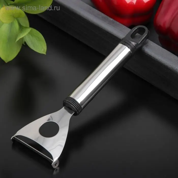 Овощечистка Доляна &laquo;Помощник&raquo;, 18 см, цвет серебристый