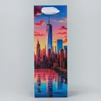 Пакет подарочный, упаковка &laquo;Город счастья&raquo;, 9 х 25 х 8.5 см