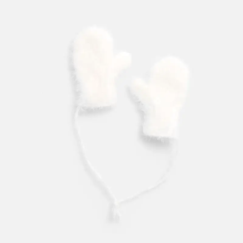 Подвеска на елку &laquo;Вьюшка&raquo;, варежки, белая