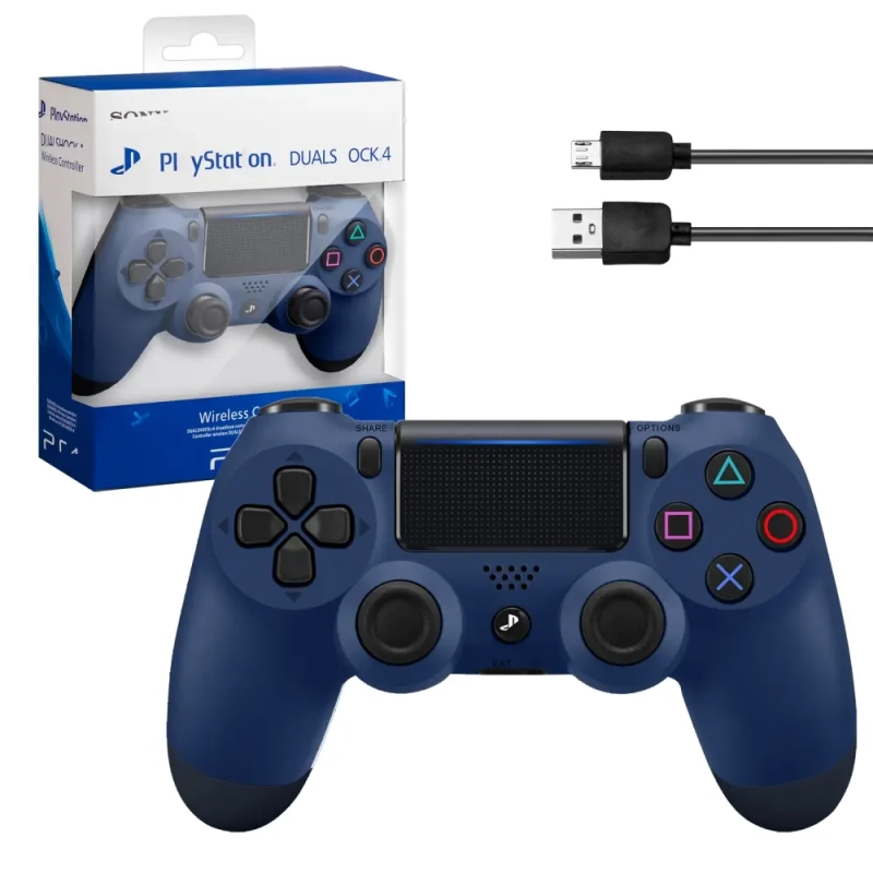 Джойстик PS4 DualShock беспроводной A темно синий