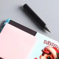 Магнит новогодний с блоком для заметок &laquo;Здоровья&raquo;, размер магнита 6&times;11 см