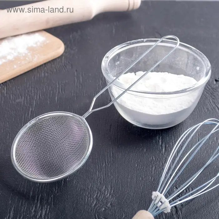 Сито Доляна &laquo;Помощник&raquo;, d=8 см, нержавеющая сталь