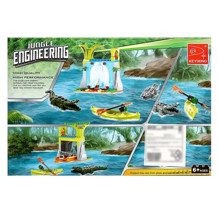 Конструктор &laquo;Джунгли. Водопад с крокодилами&raquo;, 134 детали