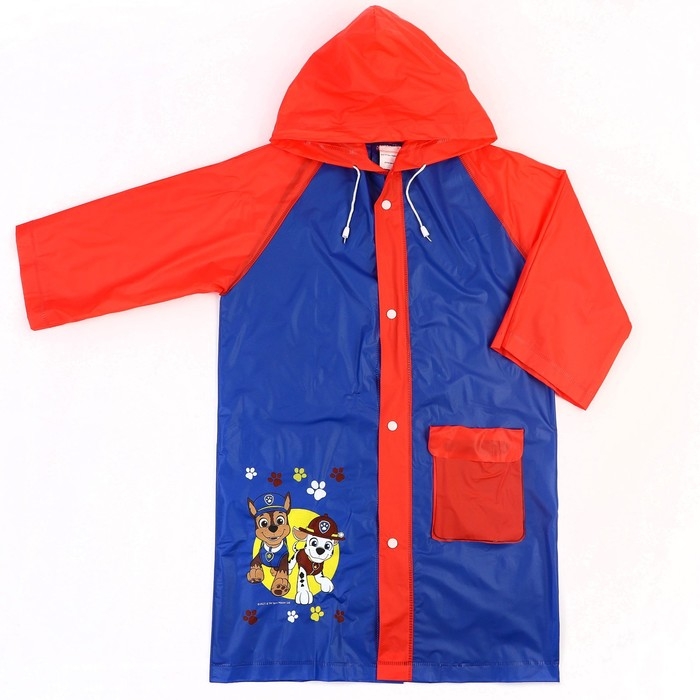 Дождевик детский, размер L, 110-120 см , Щенячий патруль