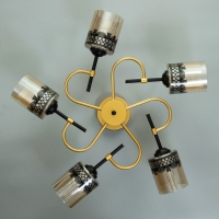 Люстра "Марси" 5хЕ27 40Вт черно-золотой 60х60х27 см BayerLux