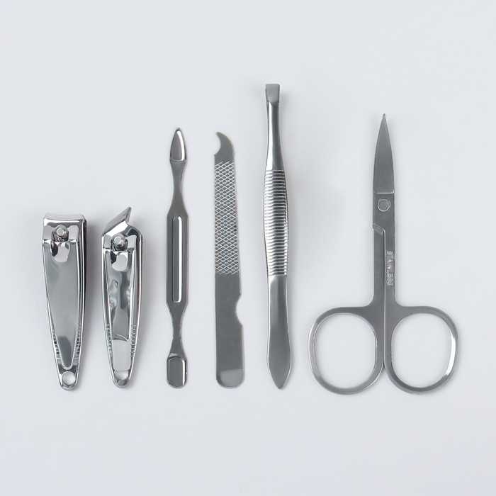 Набор маникюрный &laquo;Цветочный сад&raquo;, 6 предметов, разноцветный