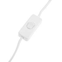 Сетевой шнур REXANT, с выключателем, 1.8 м, 2х0.75 мм2, белый