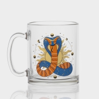 Кружка стеклянная чайная &laquo;Мистические змеи&raquo;, 320 мл, МИКС