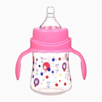Бутылочка для кормления &Oslash;50мм ШГ, +0мес., 150мл, цвет розовый