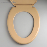 Сиденье для унитаза с крышкой Росспласт &laquo;Декор. Кожа&raquo;, 44,5&times;37,5 см, цвет коричневый