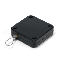 Доводчик дверной ТУНДРА, до 20 кг, цвет  черный, натяжение 500 гр, длина троса 100 см