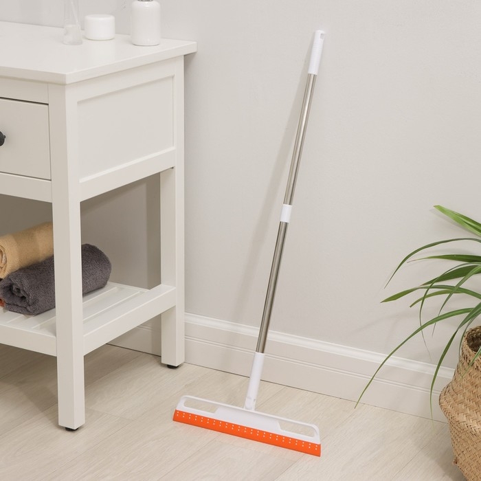 Швабра скребок Raccoon, 2-х секционный черенок из нерж стали, 35&times;6&times;81 см