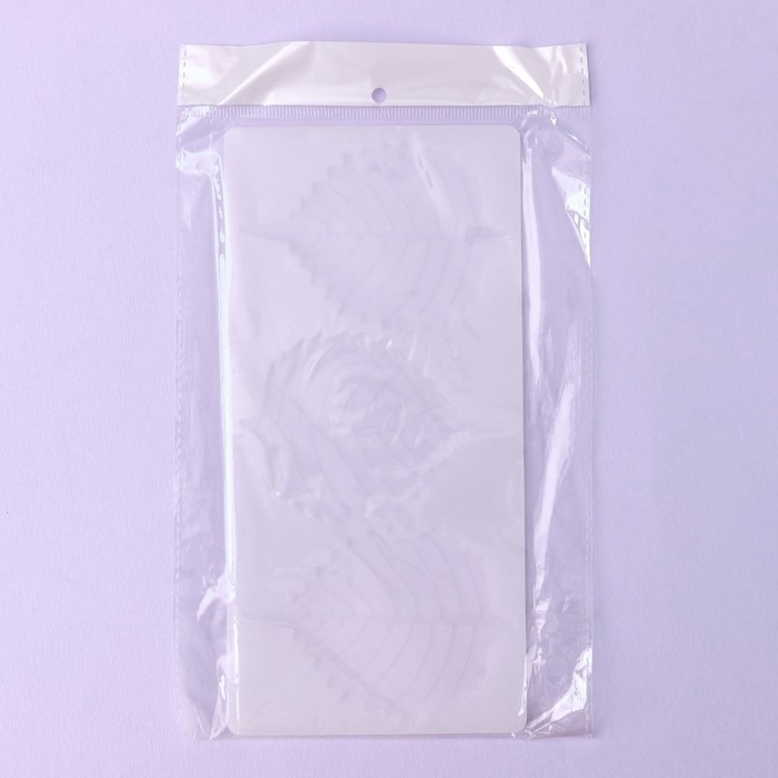 Форма для шоколада &laquo;Тополиный лист&raquo;, силикон, 3 ячейки, 23&times;11&times;0,3 см, цвет белый