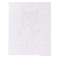 Картина по номерам на холсте с подрамником &laquo;Утренний котик&raquo;, 40 х 50 см