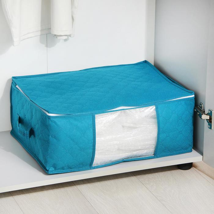 Кофр для хранения вещей &laquo;Синеглазка&raquo;, 49&times;36&times;21 см, цвет синий