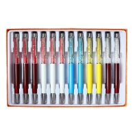 Ручка подарочная, шариковая, поворотный корпус, со стразами и стилусом, МИКС