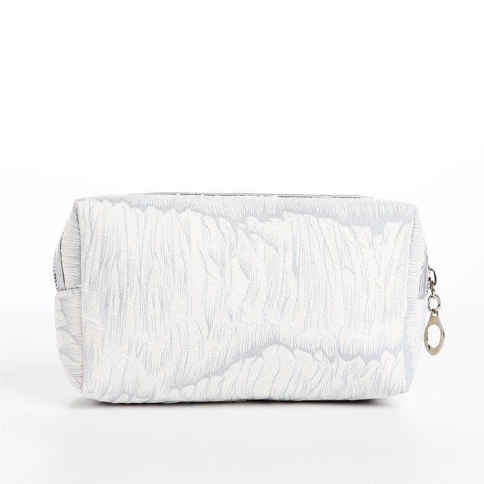 Косметичка на молнии, цвет белый