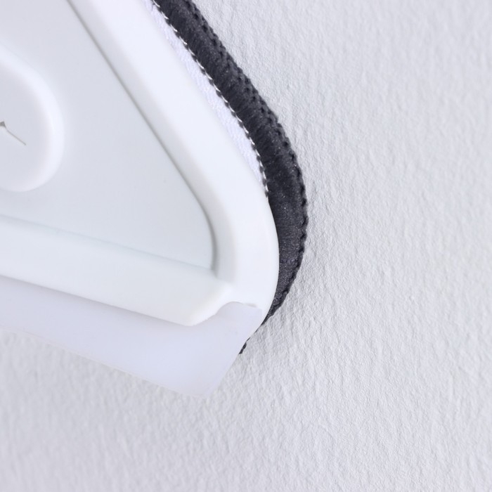 Окномойка с стальной ручкой и сгоном Raccoon, 25&times;17&times;105(148) см, 2 насадки из микрофибры