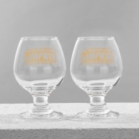 Бокалы для коньяка парные &laquo;Принцип мужчины&raquo;, 265 мл.