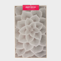 Коврик Доляна &laquo;Фло&raquo;, 60&times;100 см, цвет серый