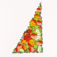 Термотрансфер &laquo;Жостово&raquo; уголок правый, набор 10 шт.