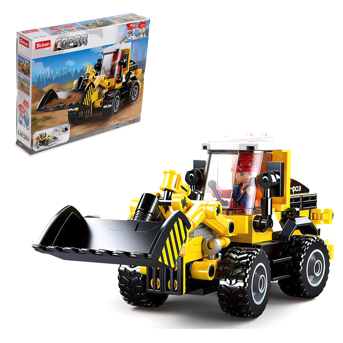 Конструктор Город &laquo;Погрузчик&raquo;, 200 деталей