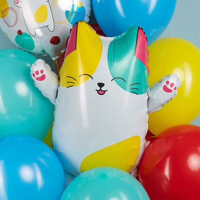 Шар фольгированный 27" &laquo;Котик лапочка&raquo;, фигура