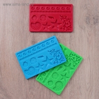 Молд Доляна &laquo;Морской узор&raquo;, силикон, 19&times;12 см, цвет МИКС