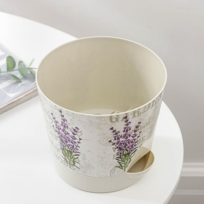 Горшок для цветов с прикорневым поливом &laquo;Ника Деко. Лаванда&raquo;, 1,6 л