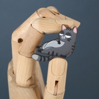 Значок деревянный &laquo;Талисман на пофигизм&raquo;, 4 х 3,7 см