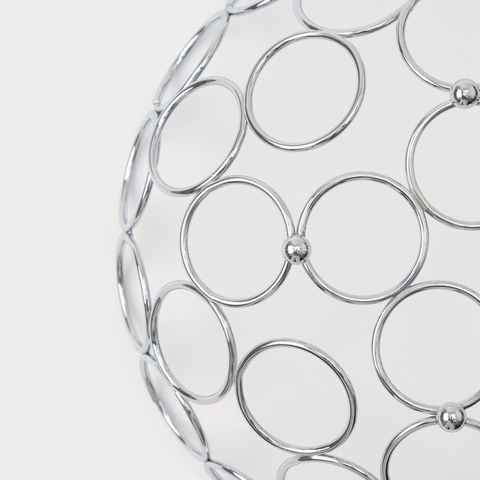 Фруктовница Доляна &laquo;Ринго&raquo;, 23&times;23&times;9,5 см, цвет хром