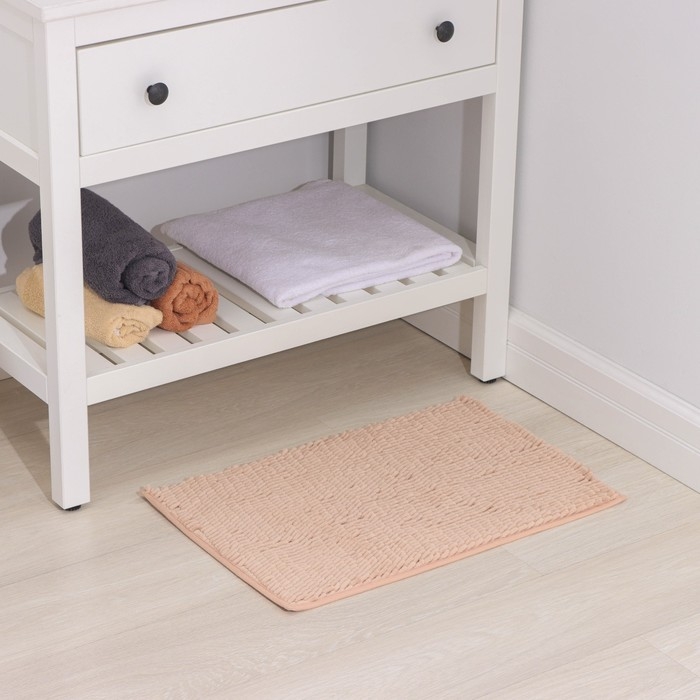 Коврик для дома Доляна &laquo;Букли длинные&raquo;, 40&times;60 см, цвет бежевый